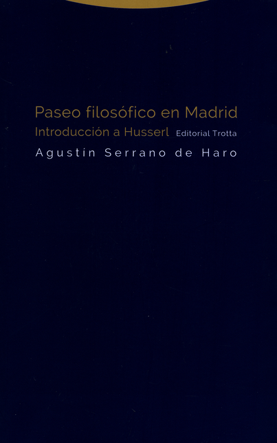 Portada de PASEO FILOSOFICO EN MADRID. INTRODUCCION A HUSSERL
