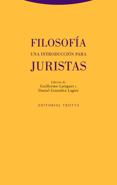 Portada de FILOSOFIA UNA INTRODUCCION PARA JURISTAS