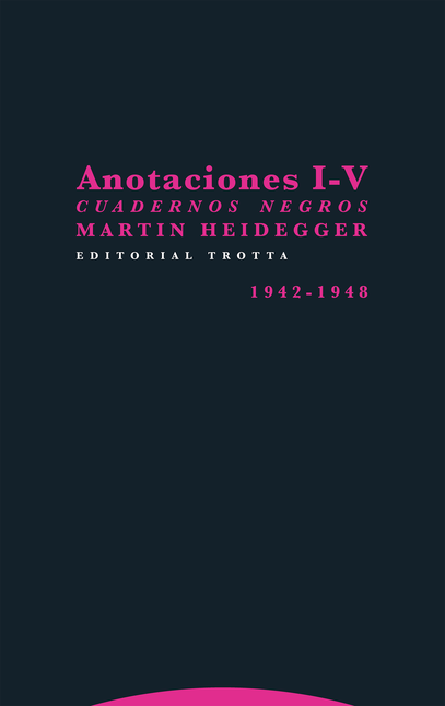 Portada de ANOTACIONES I-V CUADERNOS NEGROS 1942-1948