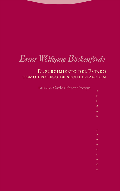 Portada de SURGIMIENTO DEL ESTADO COMO PROCESO DE SECULARIZACION, EL