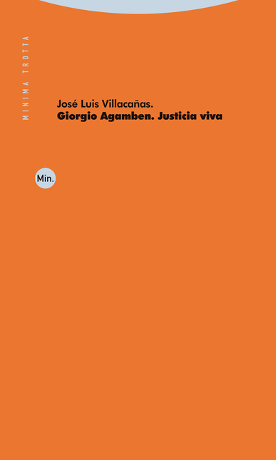 Portada de GIORGIO AGAMBEN JUSTICIA VIVA