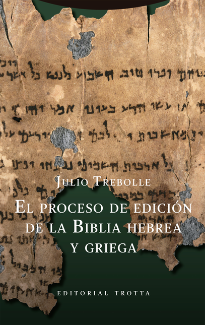 Portada de PROCESO DE EDICION DE LA BIBLIA HEBREA Y GRIEGA, EL