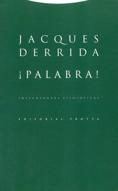Portada de PALABRA INSTANTANEAS FILOSOFICAS