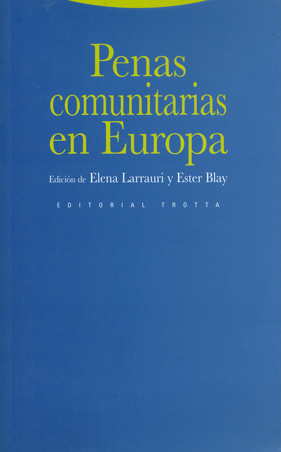 Portada de PENAS COMUNITARIAS EN EUROPA de LARRAURI, Elena