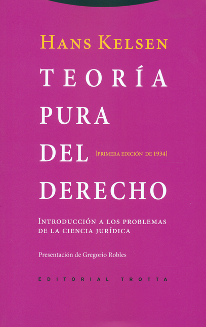 Portada de TEORIA PURA DEL DERECHO
