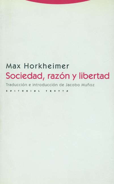 Portada de SOCIEDAD RAZON Y LIBERTAD