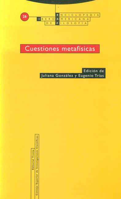 Portada de EIAF # 26 CUESTIONES METAFISICAS