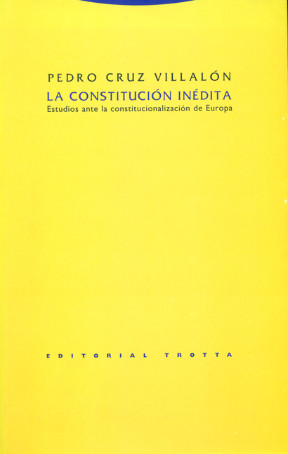 Portada de CONSTITUCION INEDITA, LA