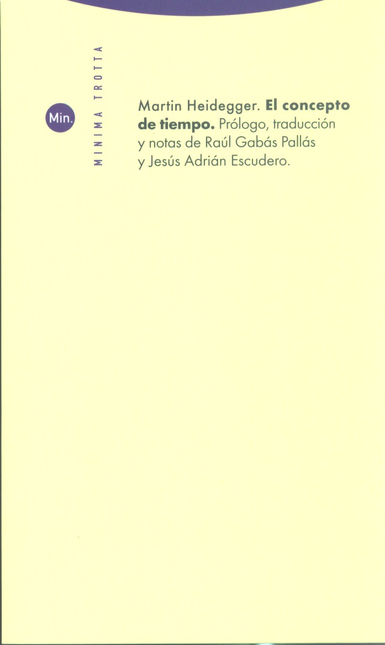 Portada de CONCEPTO DE TIEMPO (5ª ED), EL