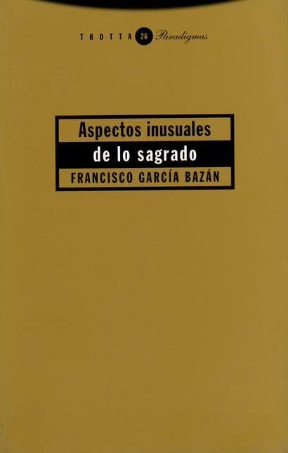 Portada de ASPECTOS INUSUALES DE LO SAGRADO