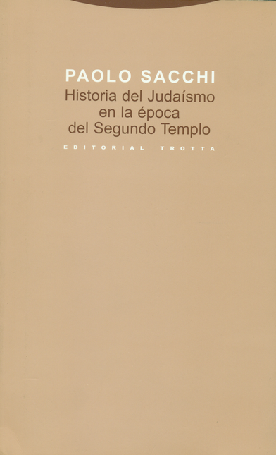 Portada de HISTORIA DEL JUDAISMO EN LA EPOCA DEL SEGUNDO TEMPLO