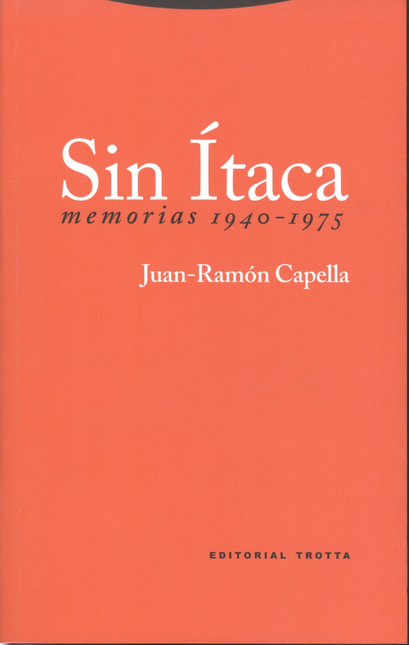 Portada de SIN ITACA MEMORIAS 1940-1975