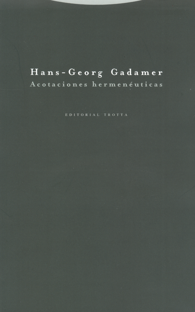 Portada de ACOTACIONES HERMENEUTICAS