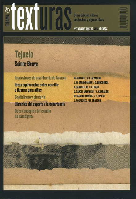 Portada de REV. TRAMA Y TEXTURAS # 034 SOBRE EDICION Y LIBROS SUS HECHOS Y ALGUNAS IDEAS
