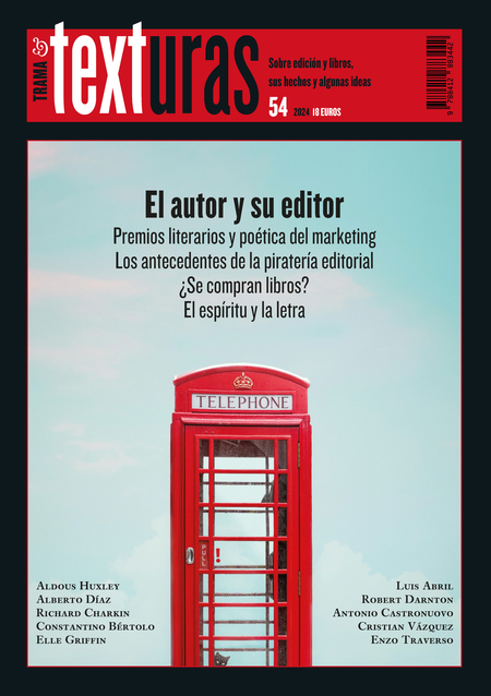 Portada de REV. TRAMA Y TEXTURAS # 54 EL AUTOR Y SU EDITOR