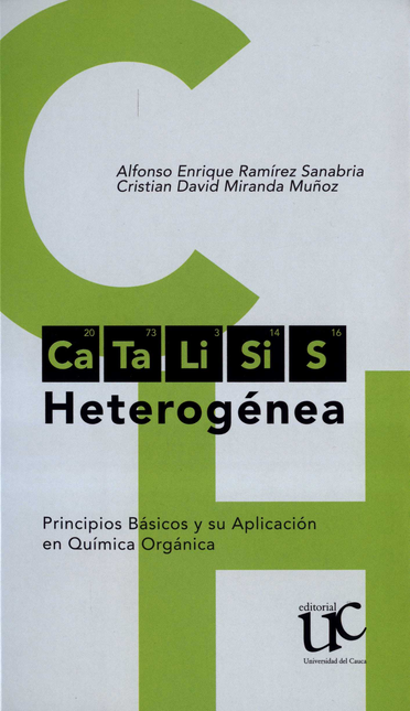 Portada de CATALISIS HETEROGENEA PRINCIPIOS BASICOS Y SU APLICACION EN QUIMICA ORGANICA