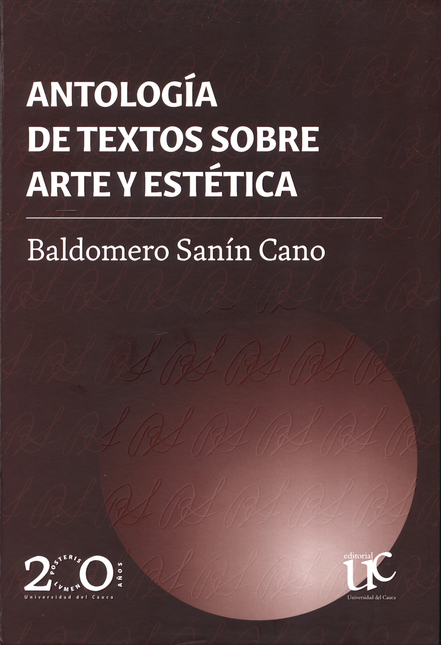 Portada de ANTOLOGIA DE TEXTOS SOBRE ARTE Y ESTETICA