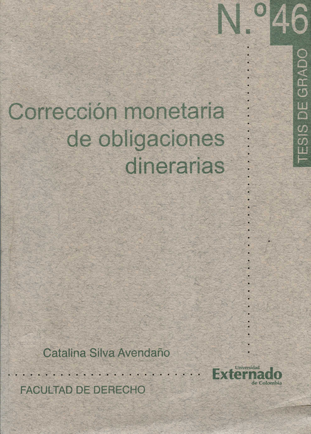 Portada de CORRECCION MONETARIA (TG-46) DE OBLIGACIONES DINERARIAS