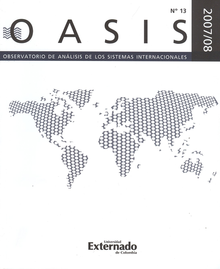 Portada de REV. OASIS # 13 2007/08