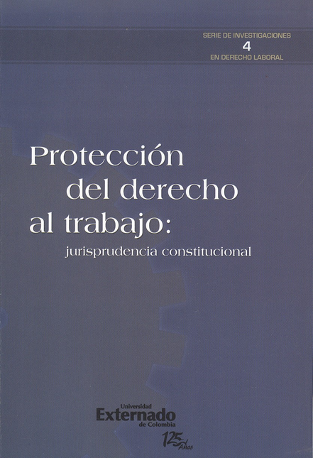 Portada de PROTECCION DEL DERECHO AL TRABAJO