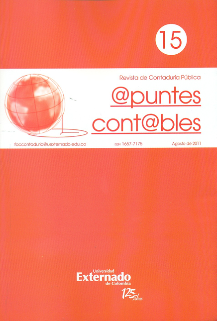 Portada de REV. APUNTES CONTABLES # 015 de VARIOS, Autores