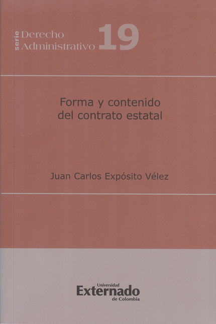 Portada de FORMA Y CONTENIDO DEL CONTRATO ESTATAL
