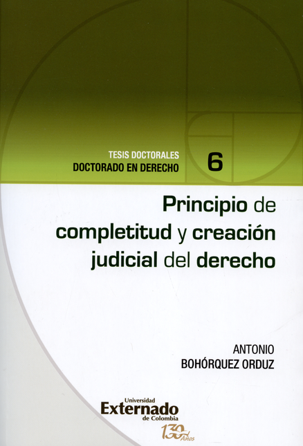Portada de PRINCIPIO DE COMPLETITUD Y CREACION JUDICIAL DEL DERECHO