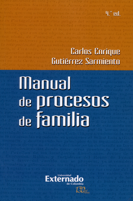 Portada de MANUAL DE PROCESOS DE FAMILIA (4ª ED)
