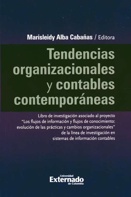 Portada de TENDENCIAS ORGANIZACIONALES Y CONTABLES CONTEMPORANEAS
