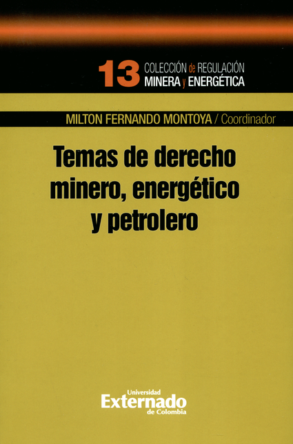 Portada de TEMAS DE DERECHO MINERO ENERGETICO Y PETROLERO