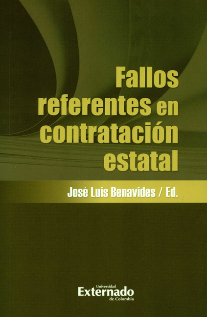 Portada de FALLOS REFERENTES EN CONTRATACION ESTATAL