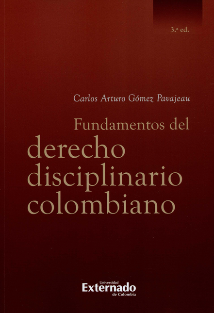 Portada de FUNDAMENTOS DEL DERECHO (3ª ED) DISCIPLINARIO COLOMBIANO