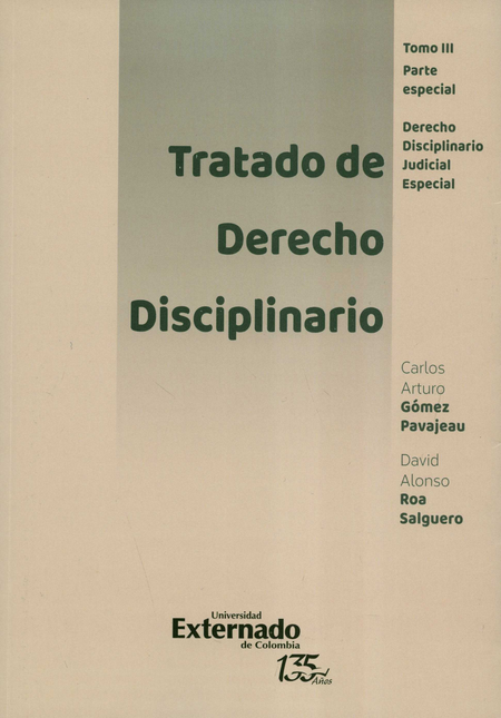 Portada de TRATADO DE DERECHO DISCIPLINARIO (III) PARTE ESPECIAL