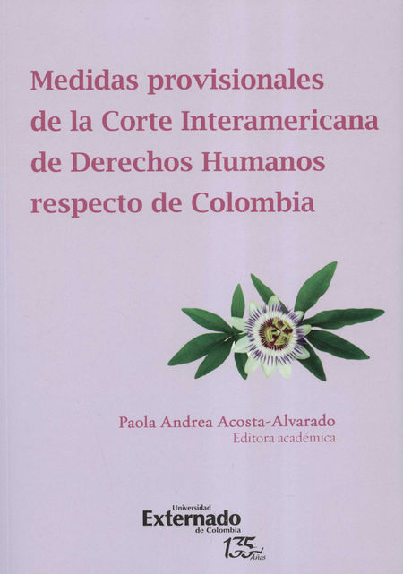 Portada de MEDIDAS PROVISIONALES DE LA CORTE INTERAMERICANA DE DERECHOS HUMANOS RESPECTO DE COLOMBIA