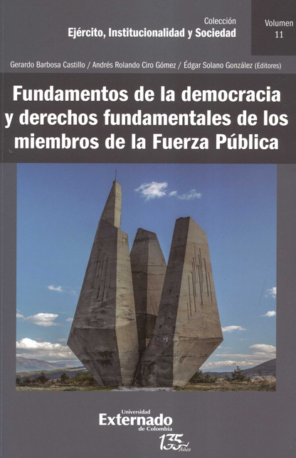 Portada de FUNDAMENTOS DE LA DEMOCRACIA Y DERECHOS FUNDAMENTALES DE LOS MIEMBROS DE LA FUERZA PUBLICA