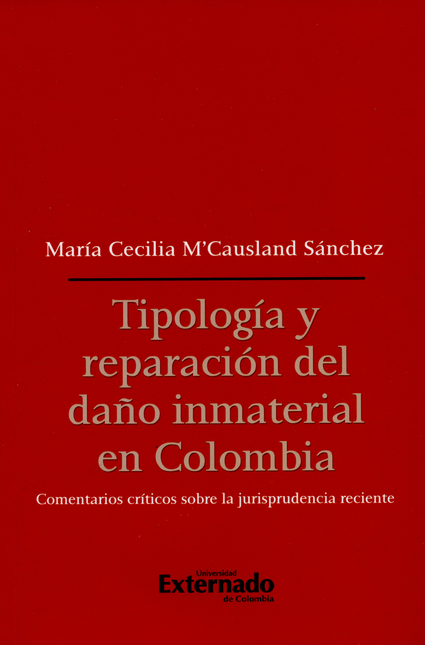 Portada de TIPOLOGIA Y REPARACION DEL DAÑO INMATERIAL EN COLOMBIA