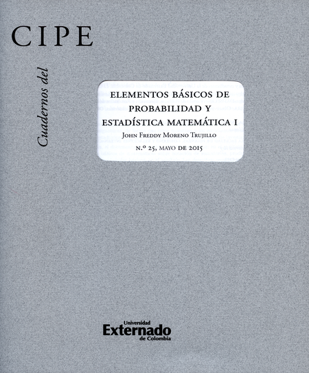 Portada de REV. CUADERNOS DEL CIPE # 25 ELEMENTOS BASICOS DE PROBABILIDAD Y ESTADISTICA MATEMATICA I