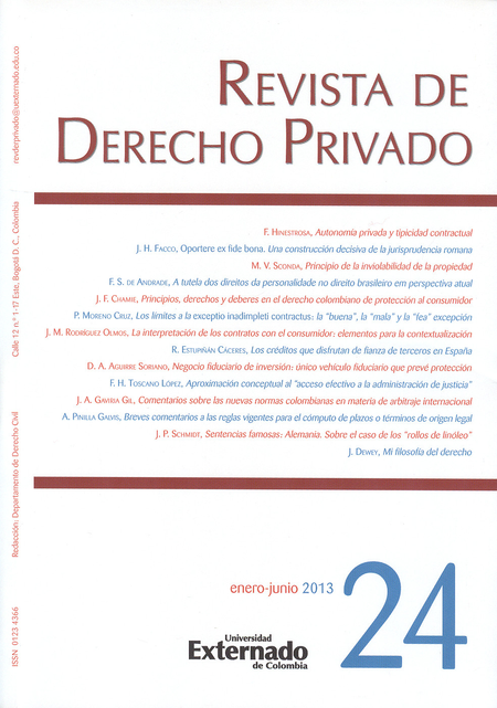Portada de REV. DE DERECHO PRIVADO # 024 de VARIOS, Autores