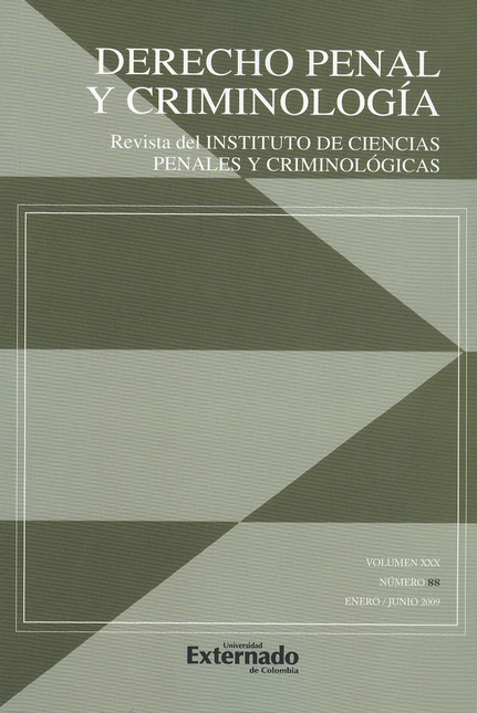 Portada de REV. DERECHO PENAL # 088 Y CRIMINOLOGIA