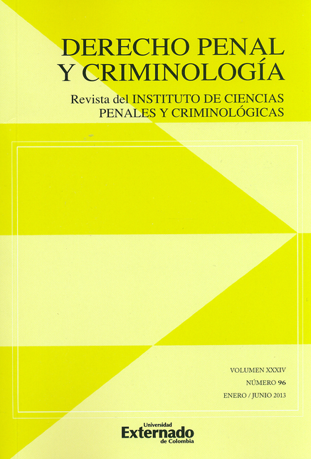 Portada de REV. DERECHO PENAL # 096 Y CRIMINOLOGIA