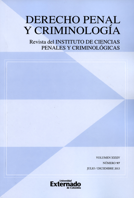 Portada de REV. DERECHO PENAL # 097 Y CRIMINOLOGIA