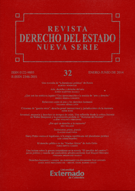 Portada de REV. DERECHO DEL ESTADO # 032 NUEVA SERIE