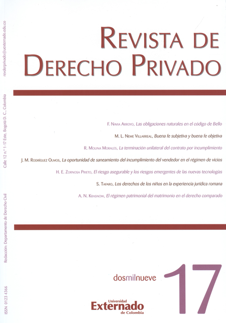 Portada de REV. DE DERECHO PRIVADO # 017 de VARIOS, Autores
