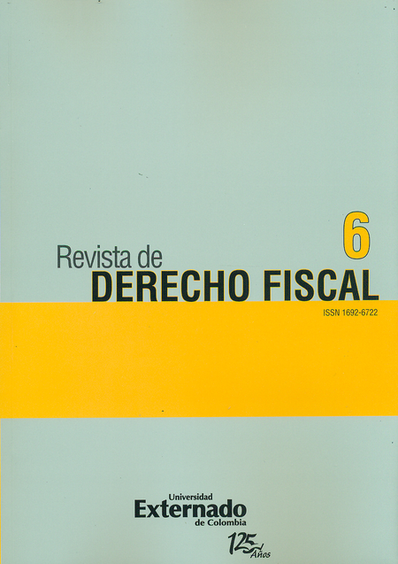 Portada de REV. DE DERECHO FISCAL # 06