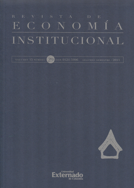 Portada de REV. ECONOMIA INSTITUCIONAL # 029
