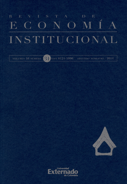 Portada de REV. ECONOMIA INSTITUCIONAL # 031 de VARIOS, Autores
