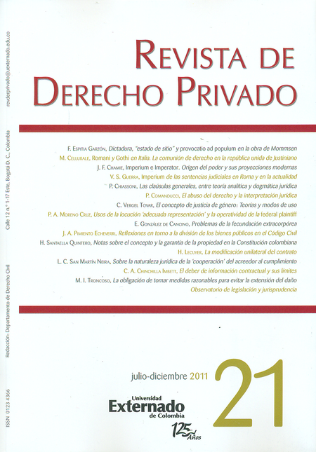 Portada de REV. DE DERECHO PRIVADO # 021 de VARIOS, Autores