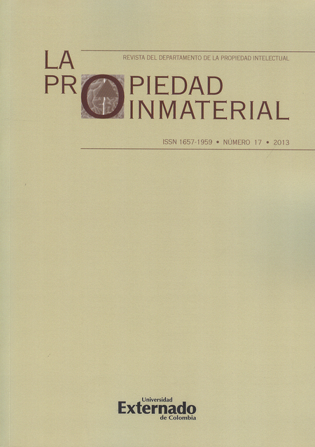 Portada de REV. LA PROPIEDAD INMATERIAL # 17 de VARIOS, Autores