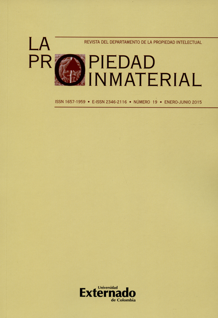 Portada de REV. LA PROPIEDAD INMATERIAL # 19