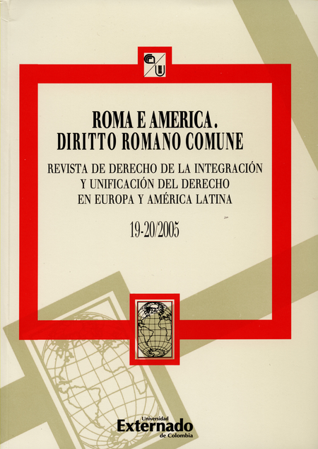 Portada de REV. ROMA E AMERICA # 019-020